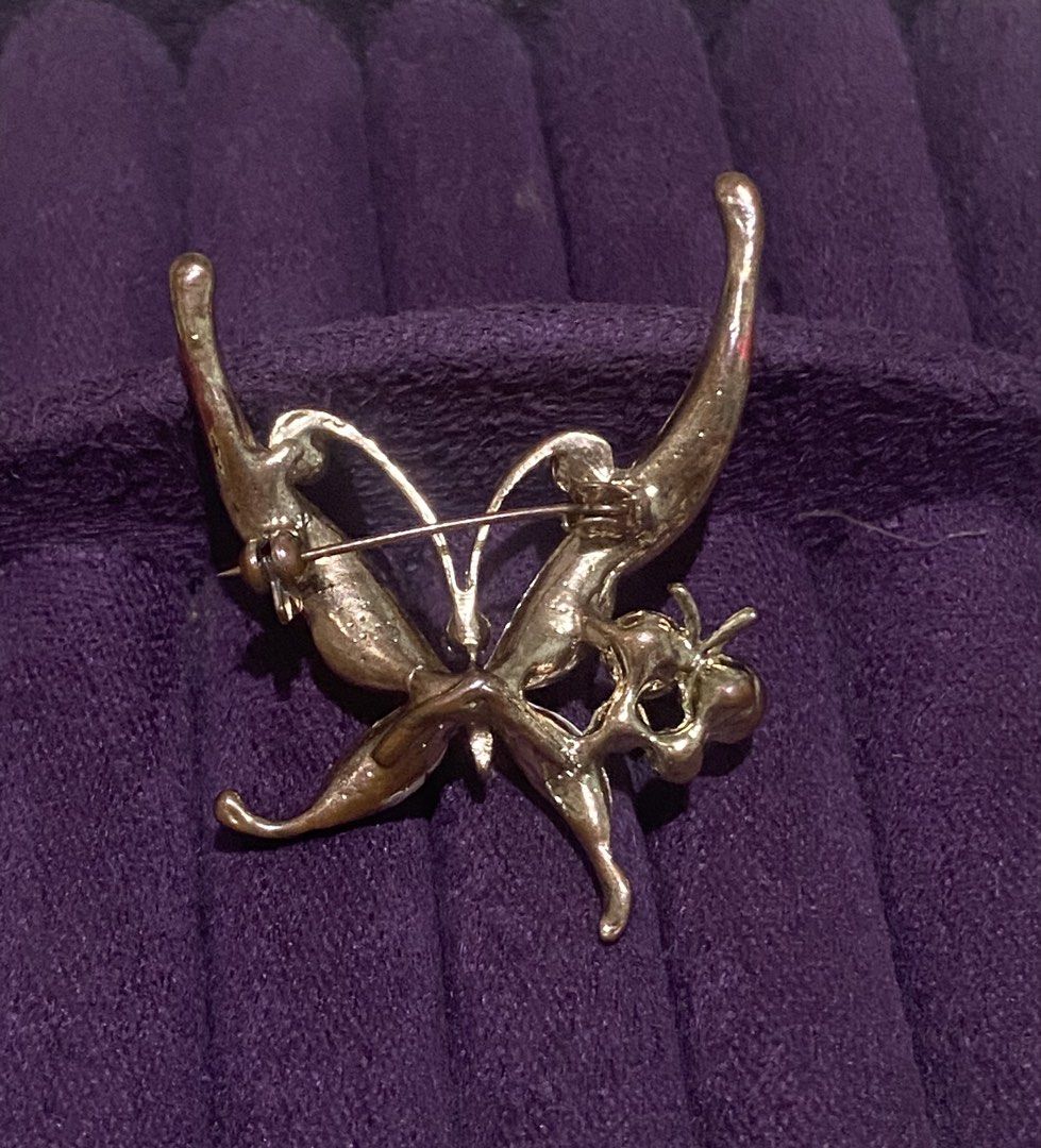 Butterfly Rhinestone Enamel Brooch Pin (Category: Brooches) located in Caloocan City. Submitted by sheng5207418 (Listing ID 1467814497, Image 2). Description: - Design: Charming butterfly - Details: Sparkly clear rhinestones along the wings and body - Closure: Metal backing with a secure, working pin - Styling: Versatile accessory for jackets, scarves, or bags - Condition: Good working order, ready to wear - Japan Accessories .
