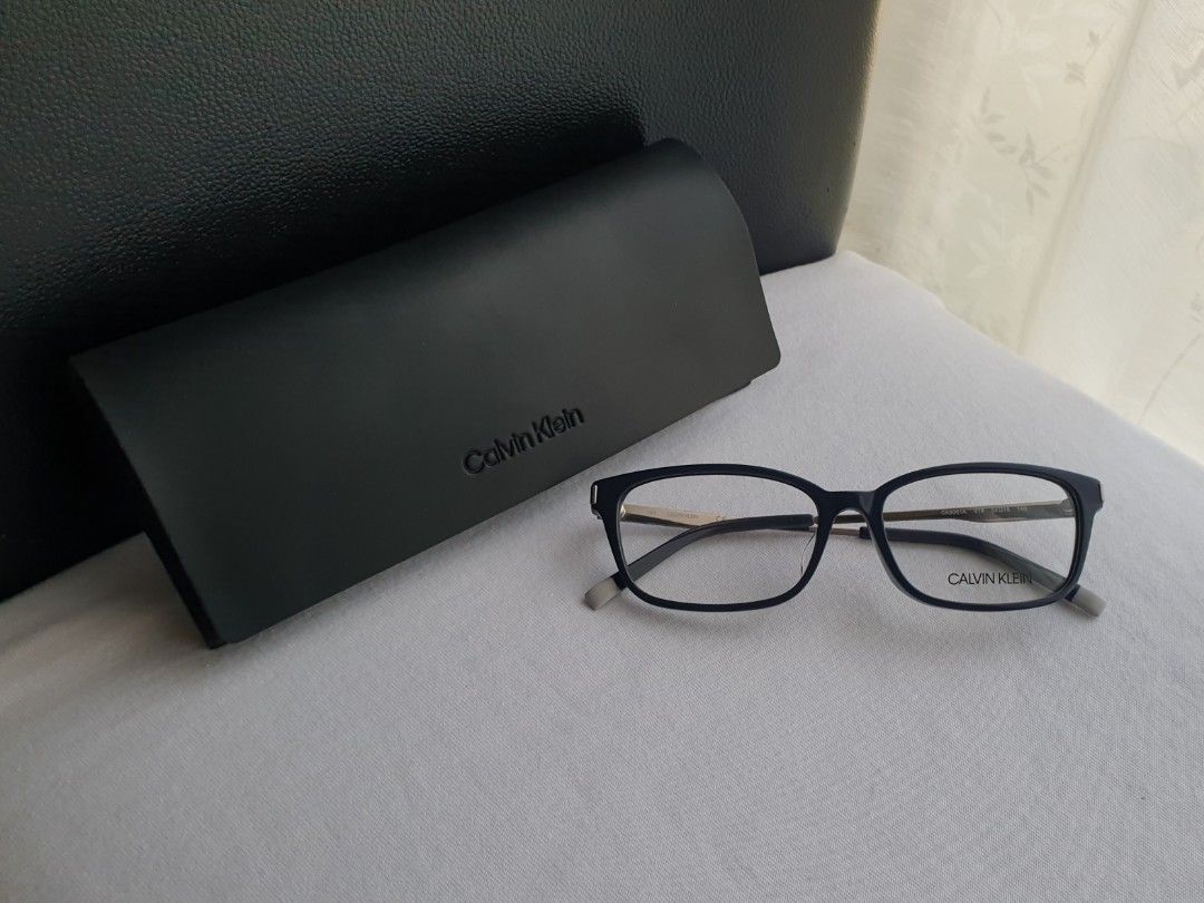 Calvin Klein Eyeglass Frame (Category: Sunglasses & Eyewear) located in Quezon City. Submitted by WasalakTwo (Listing ID 1467787706, Image 1). Description: New, old stock from Japan Authentic Goodcondition Open for delivery nationwide Front Width 13.2cm Front Height 3.8cm.