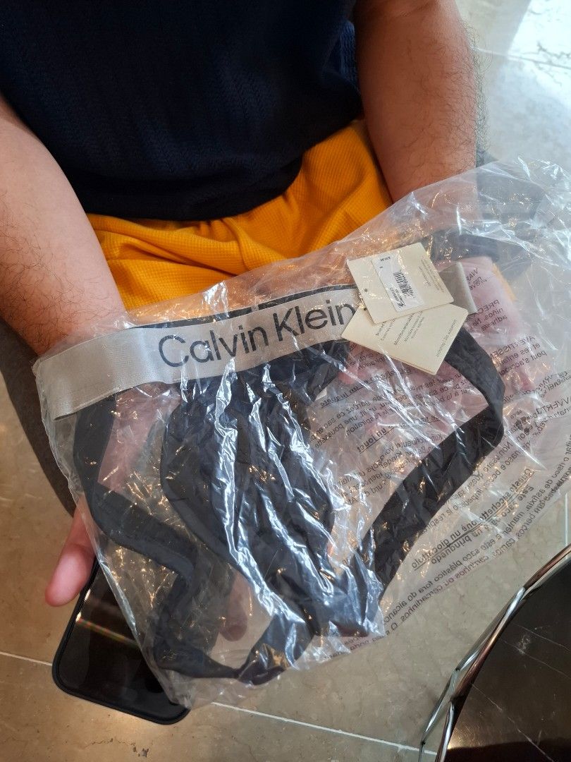Calvin Klein Microfiber Stretch Jockstrap (Category: Underwear) located in Mandaluyong City. Submitted by reynald.n (Listing ID 1452447187, Image 1). Description: Size Small & Medium ₱1500 / 1pc.