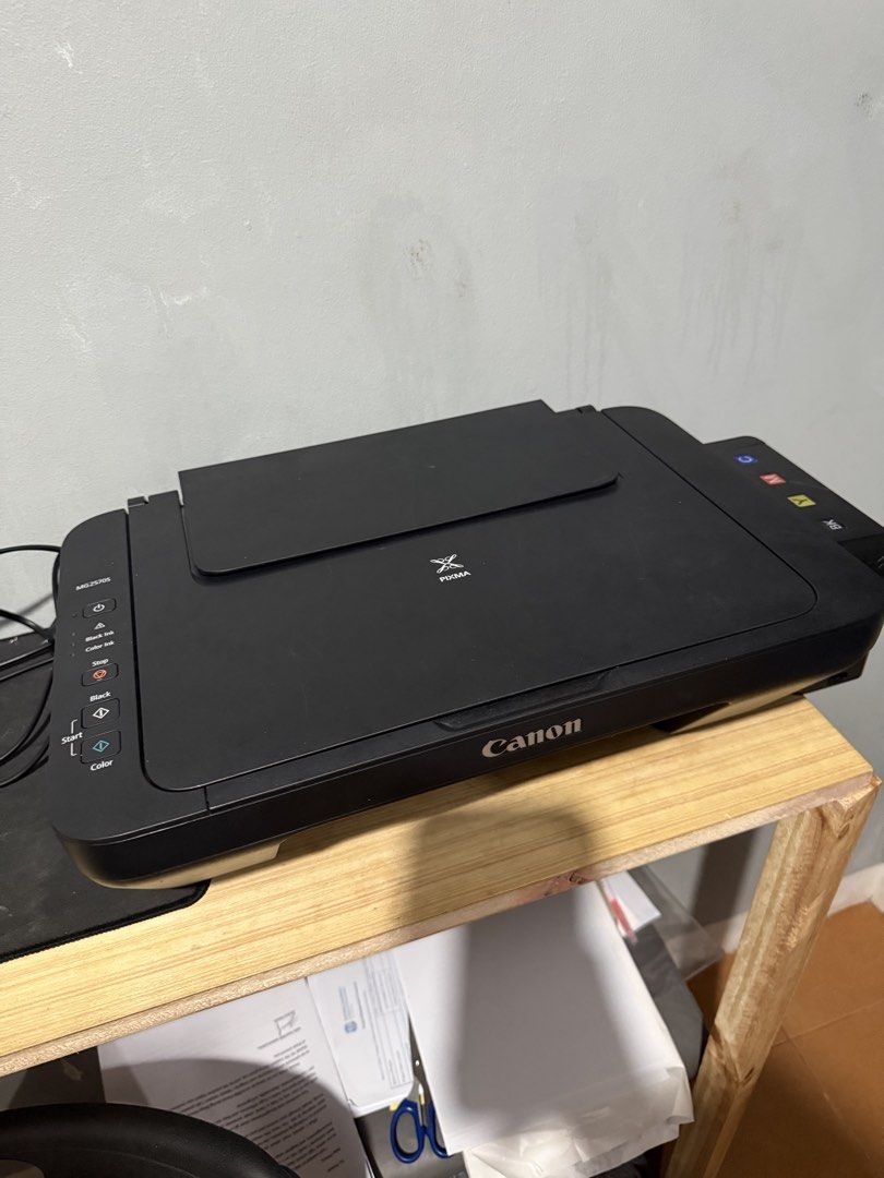 Canon PIXMA MG2500series 3in1 with continuous ink modification (Category: Printers, Scanners & Copiers) located in Manila. Submitted by fitibles (Listing ID 1467813220, Image 3). Description: - Model: Canon PIXMA MG2570S All-in-One Printer & Scanner Details - With scanner - All working! - Converted into continuos ink - Need palitan ng colored cartrige - lalamove/jnt - 📍sampaloc manila.
