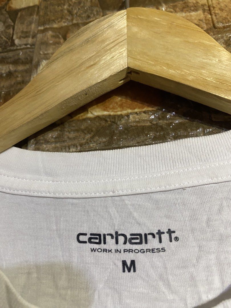 CARHARTT WIP WORK İN PROGRESS (Category: Tshirts & Polo Shirts ) located in Cebu City. Submitted by arsenyong (Listing ID 1467744792, Image 3). Description: 20.5 by 27 Excellent 9.5/10 color ate Issue: last pic small pinholes Need wash only .
