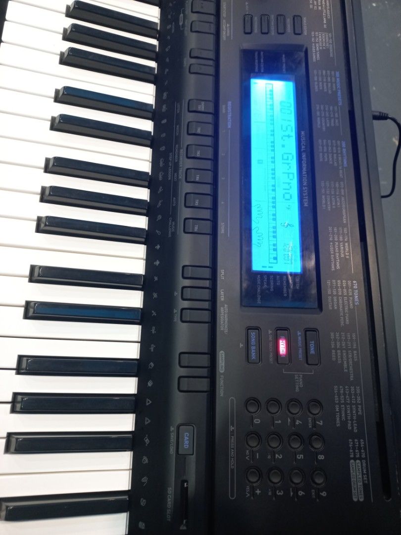 Casio WK-500 Touch Response 76-Key Portable Digital Piano (Category: Musical Instruments) located in Manila. Submitted by arisdavid24 (Listing ID 1467720461, Image 3). Description: Almost New In good working condition Direct 220 Volts Power Adaptor Imported from Japan We can deliver within metro manila for COD, ( delivery fee buyer's expense ) We can ship nationwide ( shipping fee buyer's expense ) Call or txt for faster transaction 09914075827.