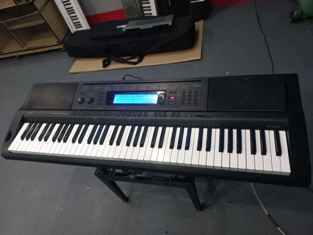 Casio WK-500 Touch Response 76-Key Portable Digital Piano (Category: Musical Instruments) located in Manila. Submitted by arisdavid24 (Listing ID 1467720461, Image 1). Description: Almost New In good working condition Direct 220 Volts Power Adaptor Imported from Japan We can deliver within metro manila for COD, ( delivery fee buyer's expense ) We can ship nationwide ( shipping fee buyer's expense ) Call or txt for faster transaction 09914075827.