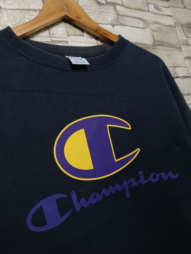 Champion (Category: Coats, Jackets and Outerwear) located in Manila. Submitted by 322thriftshop (Listing ID 1467638052, Image 3). Description: CHAMPION Pullover • L'26.5 x W'22.5 • SIZE: L - XL •COLOR RATE: 9/10 •CONDITION: GOOD.