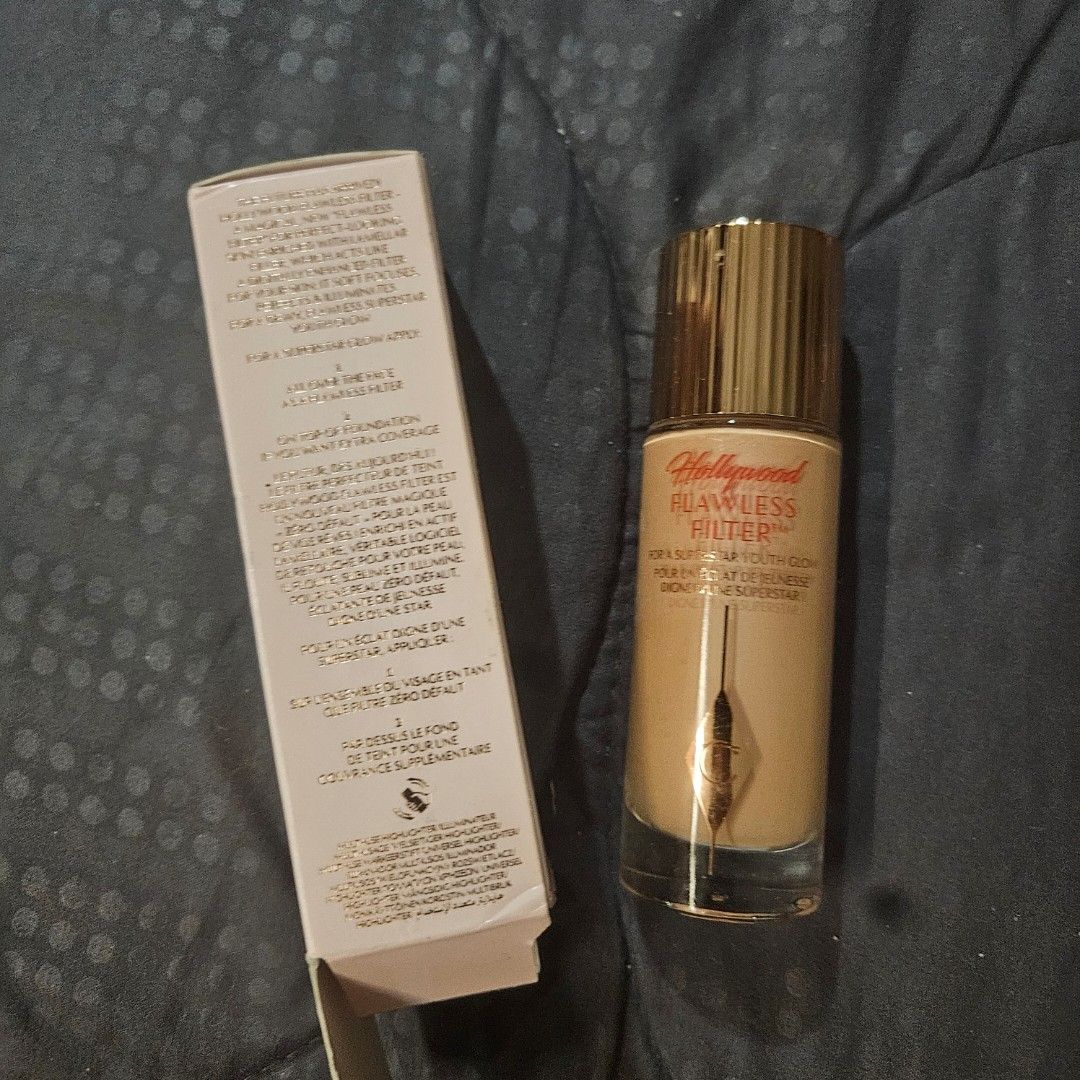 CHARLOTTE TILBURY HOLLYWOOD FLAWLESS FILTER Foundation (Category: Makeup) located in Manila. Submitted by smartluxeph (Listing ID 1467706529, Image 3). Description: 💖✨ CHARLOTTE TILBURY HOLLYWOOD FLAWLESS FILTER ✨💖 💄 SHADE 3 – FAIR/PALE | 30mL 🌟 BRAND NEW & UNUSED — WITH BOX! Get that gorgeous, luminous, celebrity-inspired glow! ✨ 💕 Why you'll love it: ✨ Gives skin a beautiful, radiant, healthy-looking glow ✨ Blurs imperfections for a smooth