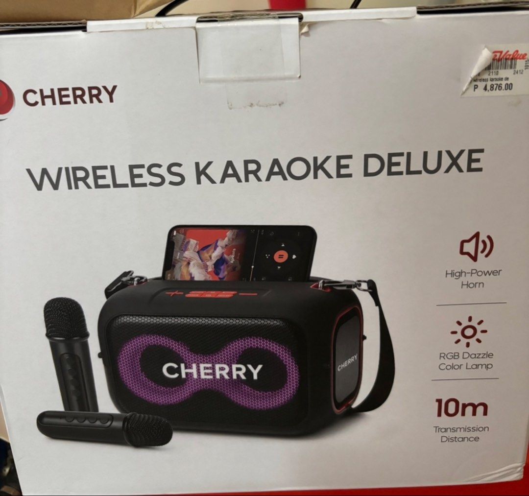 Cherry Wireless Karaoke (Category: Portable Music Players) located in Paranaque City. Submitted by chemojeetzel (Listing ID 1467612160, Image 1). Description: Brand new, won in a raffle. Open for negotiations. .