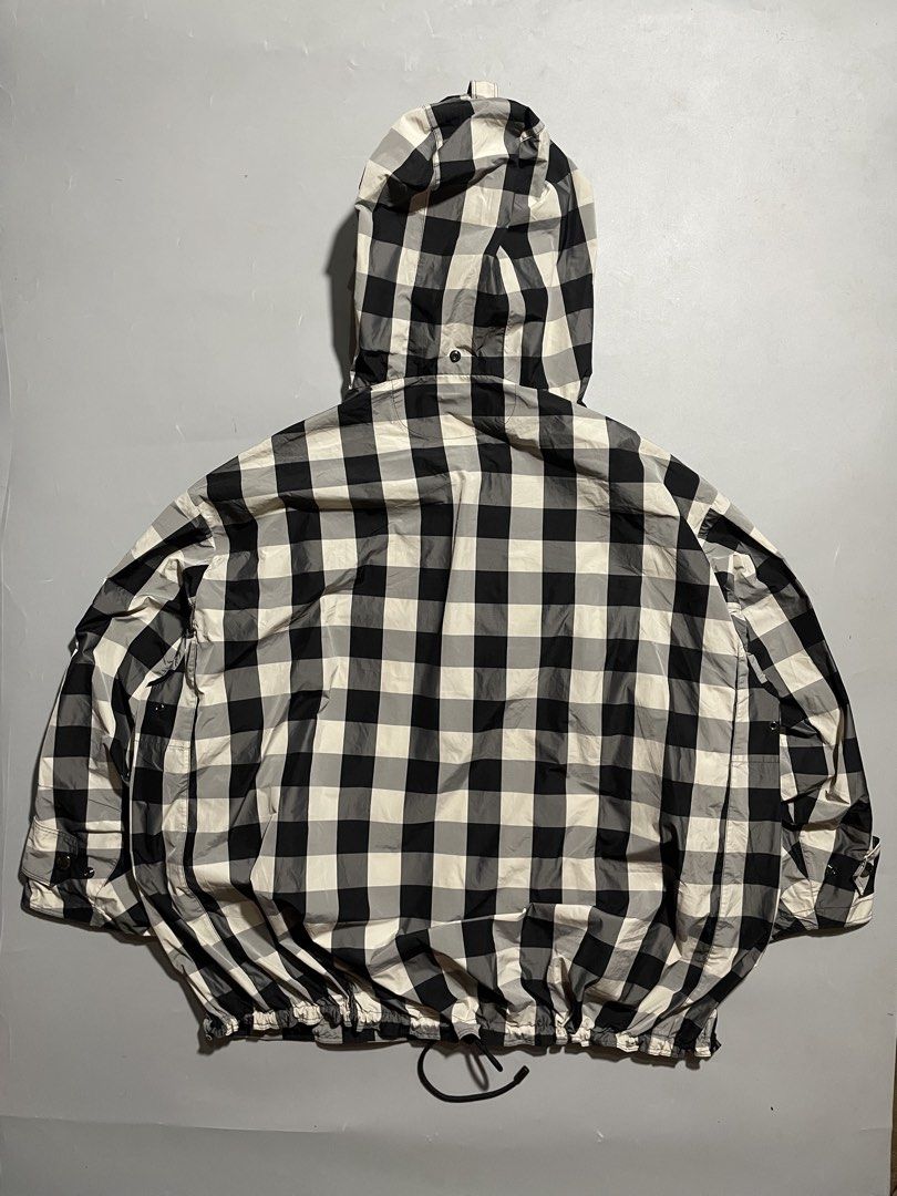 Christian Dior SS23 Checked Anorak Jacket (Category: Coats, Jackets and Outerwear) located in Taguig. Submitted by sellnbustle (Listing ID 1467728193, Image 2). Description: Christian Dior SS23 Checked Anorak Jacket Made in Italy 347C10A2995 Like new condition Chrisian dior markings on hardware Pit to pit: 27” Length: 29” .