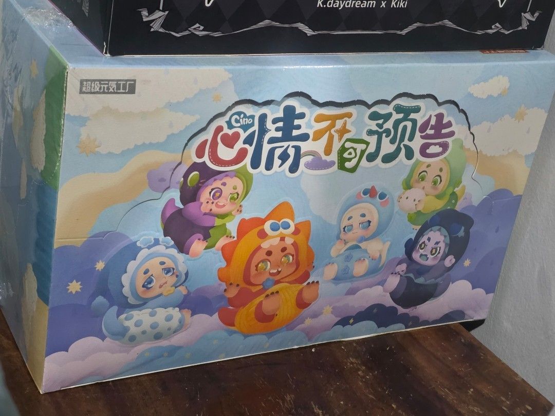Cino Mood Blind Box Series Full Set (Category: Designer & Blind Box Toys) located in Manila. Submitted by kielvillacrusis143 (Listing ID 1467635842, Image 1). Description: - Condition: sealed, unopened whole box - 6 pcs.