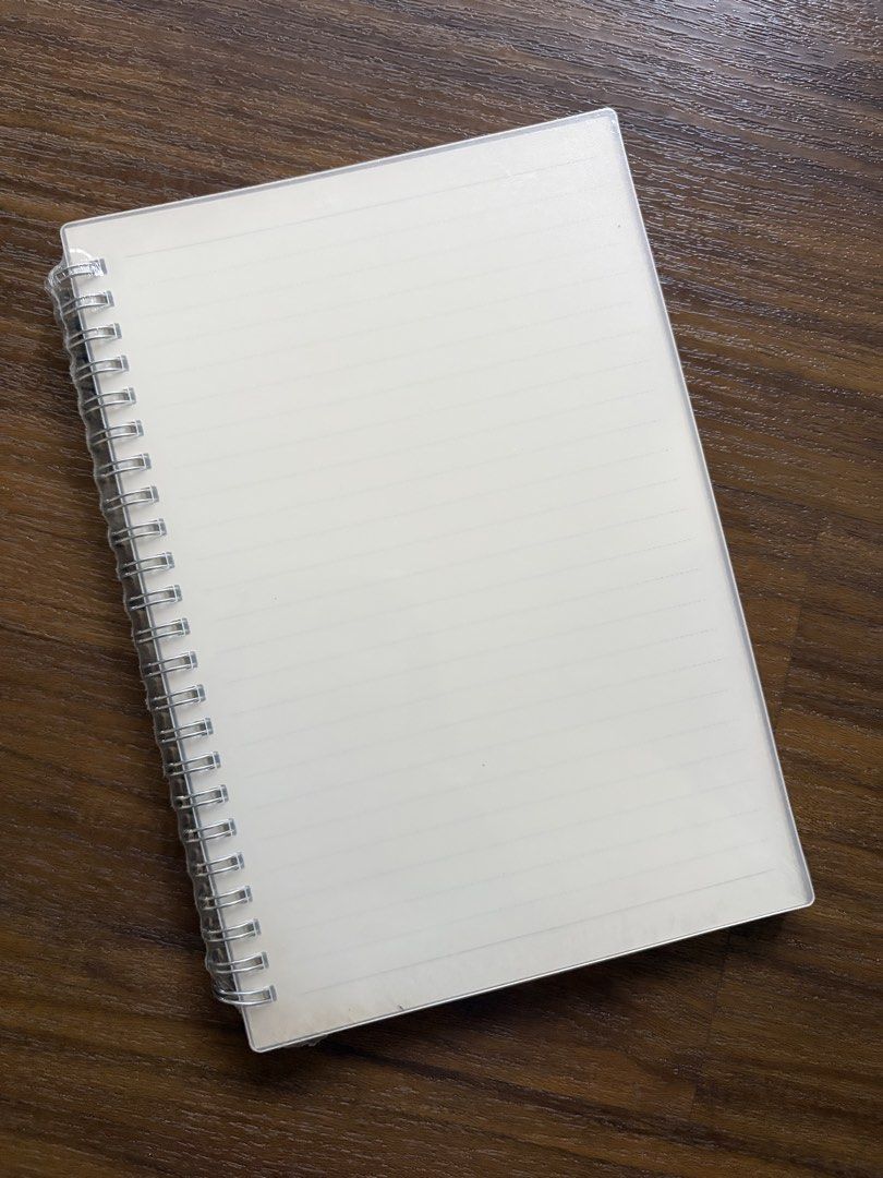 Clear Cover Spiral Notebook Lined Pages (Category: Stationery & School Supplies) located in Quezon City. Submitted by snoopiii (Listing ID 1467679675, Image 1). Description: Loc: QC.