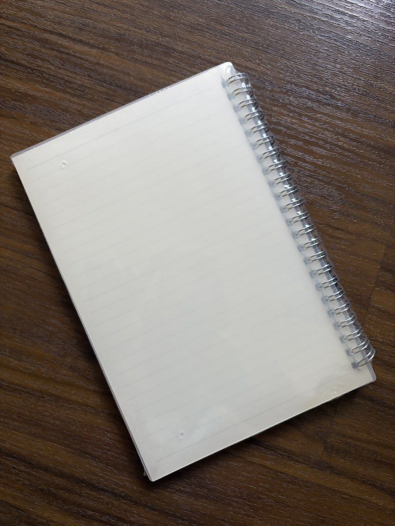 Clear Cover Spiral Notebook Lined Pages (Category: Stationery & School Supplies) located in Quezon City. Submitted by snoopiii (Listing ID 1467679675, Image 2). Description: Loc: QC.