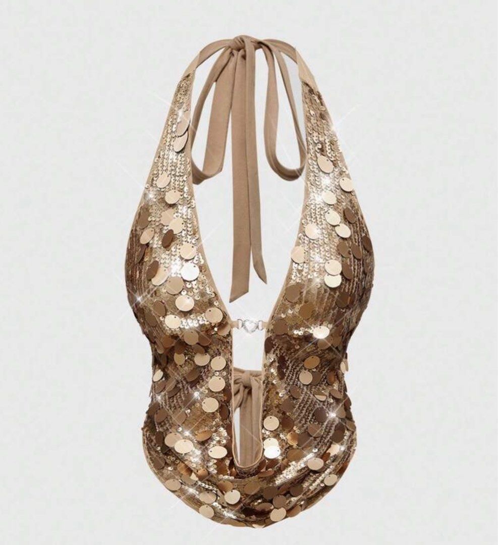 RENT | Cleopatra Halloween Costume (Category: Sets or Coordinates) located in Manila. Submitted by kumokath (Listing ID 1467713781, Image 2). Description: What you’ll get: - Gold Sequin Top - Gold Shorts - Black and Gold Wrap Around Cover up - Gold Headpiece - Necklace - Earrings - 2 Gold Bangles Fits XS-M 🩵 2 days rental 🩵 Pick-up/Deliver before 10 PM 🩵 Return before 5 PM the next day 🩵 100% Full payment once you get it 🩵 Security deposit o