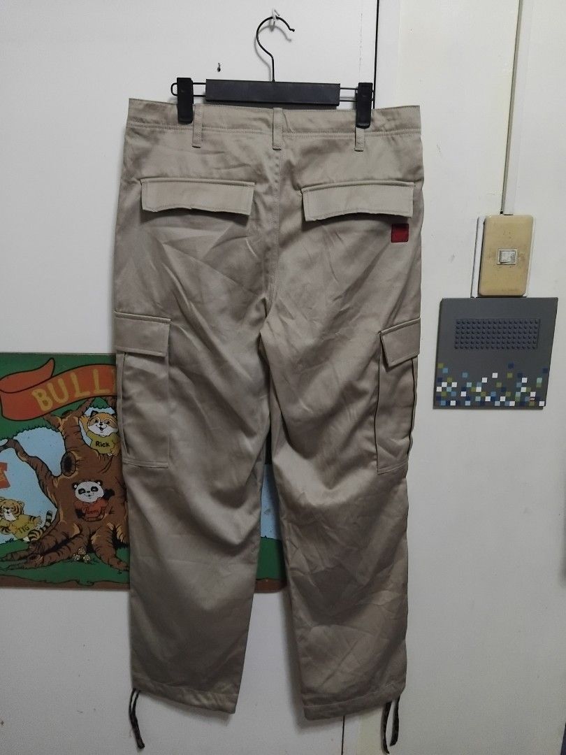 Clot Khaki Army Utility Cargo Pants (Category: Trousers) located in Pasig City. Submitted by hustlexcurate (Listing ID 1467706067, Image 3). Description: Clot Khaki Army Utility Cargo Pants Size MEDIUM Dimensions; Waist: 32 inches Lenght: 41 inches Leg Opening: 8 inches.