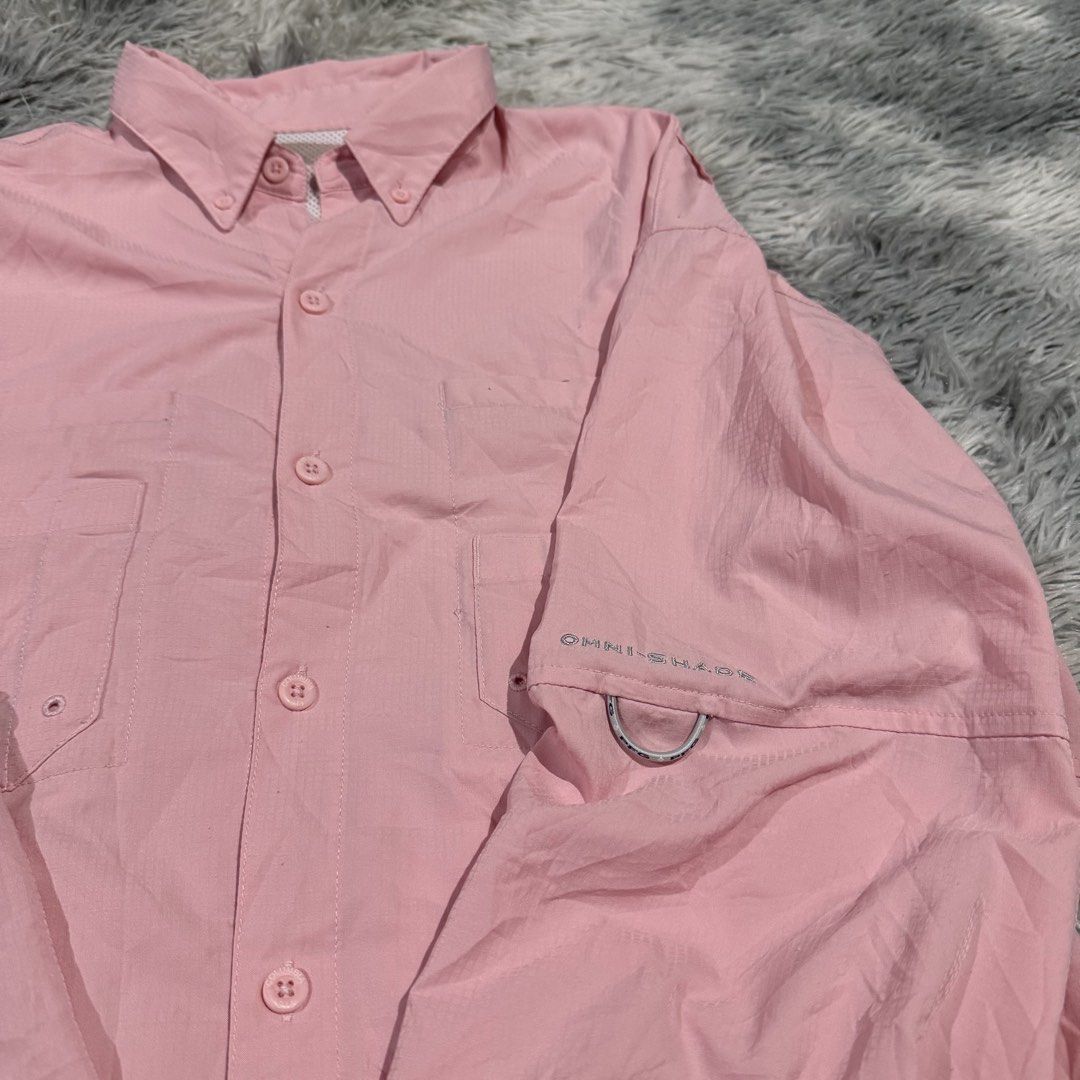Columbia PFG Long Sleeve Polo (Category: Activewear) located in Mandaluyong City. Submitted by iamkageki (Listing ID 1467738063, Image 3). Description: Sz XL-XXL 25x32.5 Issue: small dot see photos.