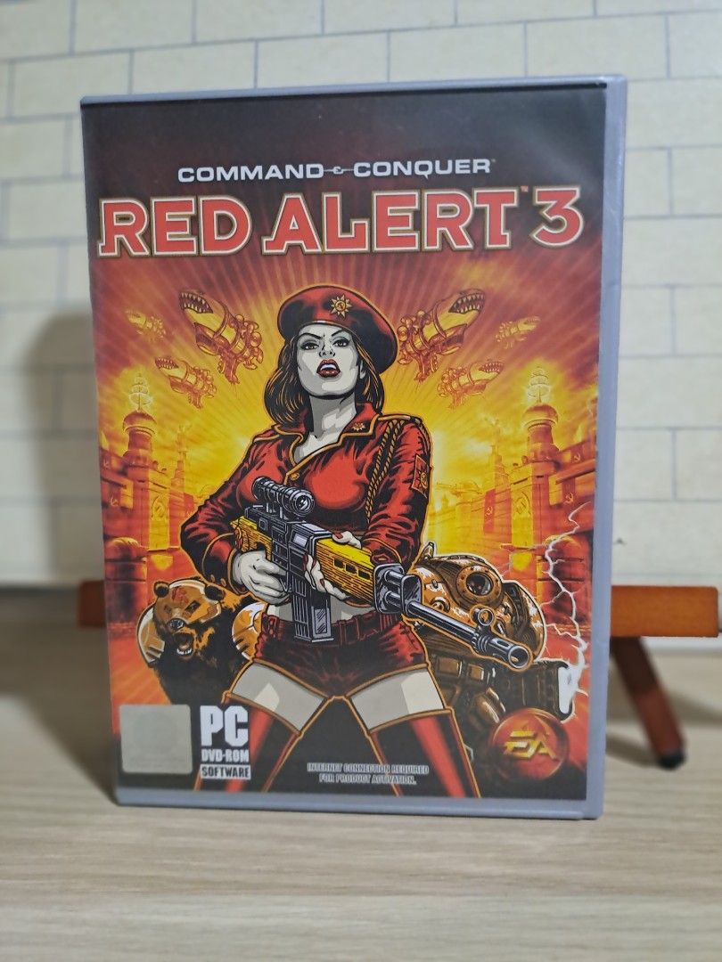 Command & Conquer Red Alert 3 PC DVD-ROM (Category: PlayStation) located in Las Pinas. Submitted by cobieshop (Listing ID 1467774268, Image 1). Description: - Platform: PC (Classic RTS) - Includes: Original case, disc, and manual - Condition: Clean disc surface and intact case - Ideal for: Command & Conquer fans and physical game collectors.