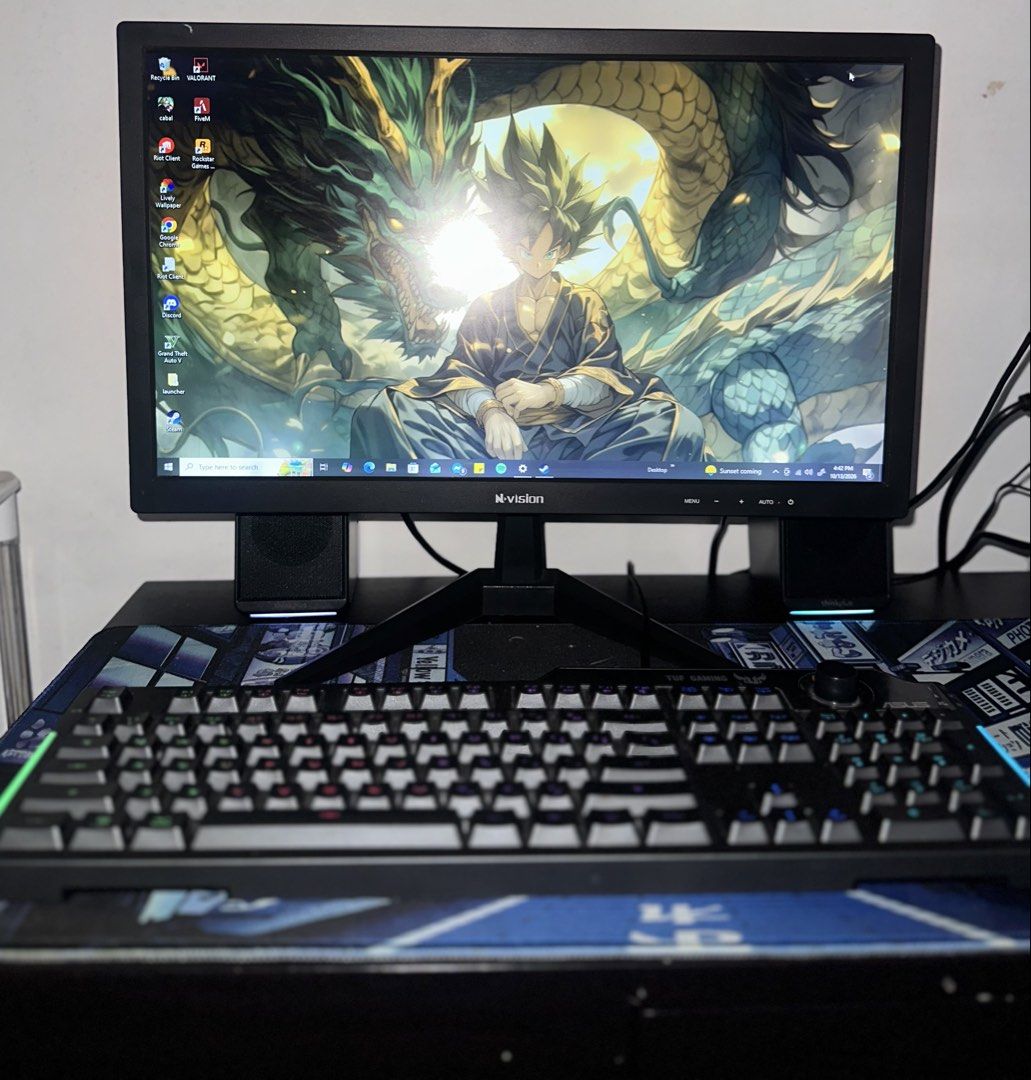 COMPLETE BUDGET FRIENDLY GAMING PC SETUP (PLUG & PLAY) (Category: Desktops) located in Quezon City. Submitted by jmvl_ (Listing ID 1467696263, Image 3). Description: Great performance for gaming (Valorant, GTA V / FiveM, Dota 2, CS2) and daily work/study setup! SPECS: • Processor: AMD Ryzen 5 2600 (6 Cores, 12 Threads) • Graphics Card: NVIDIA GeForce GTX 1660 Super 6GB • RAM: 16GB DDR4 RAM • Storage: 128GB Ramsta SSD (Fast Boot OS) + 1TB Seagate 
