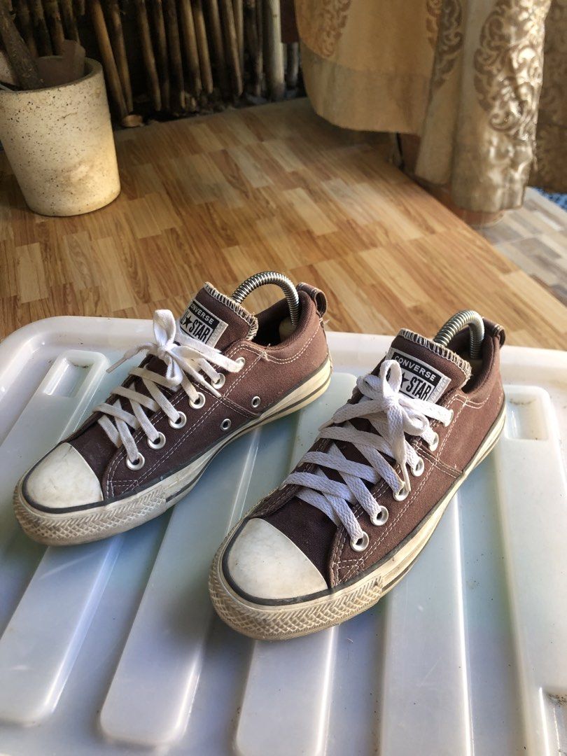 Converse All Star Brown Low Top Sneakers (Category: Sneakers) located in Tarlac. Submitted by jds_thrift (Listing ID 1467726669, Image 3). Description: CONVERSE (Original & Authentic) Size: US 6.5 / Women's +SF WITHOUT BOX.