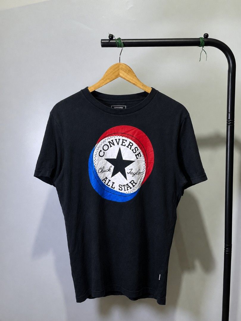 CONVERSE CHUCK TAYLOR SHIRT (Category: Tshirts & Polo Shirts ) located in Davao. Submitted by nmd.archives (Listing ID 1467612806, Image 1). Description: Large on tag 22.5 x 28.5 Color rate: 9/10 Condition: 9.4/10 No issue.