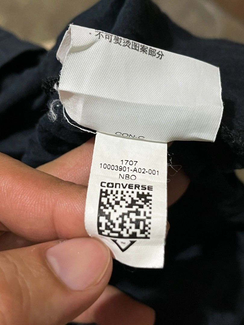 CONVERSE CHUCK TAYLOR SHIRT (Category: Tshirts & Polo Shirts ) located in Davao. Submitted by nmd.archives (Listing ID 1467612806, Image 3). Description: Large on tag 22.5 x 28.5 Color rate: 9/10 Condition: 9.4/10 No issue.