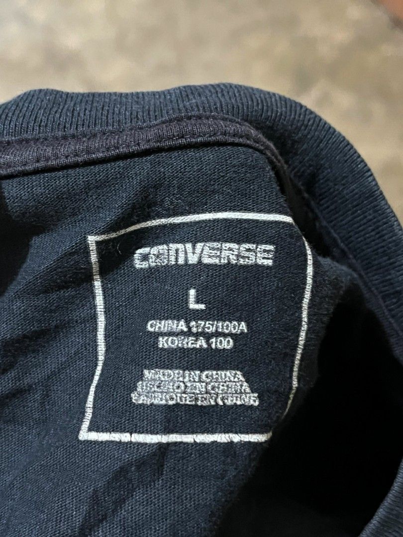 CONVERSE CHUCK TAYLOR SHIRT (Category: Tshirts & Polo Shirts ) located in Davao. Submitted by nmd.archives (Listing ID 1467612806, Image 2). Description: Large on tag 22.5 x 28.5 Color rate: 9/10 Condition: 9.4/10 No issue.
