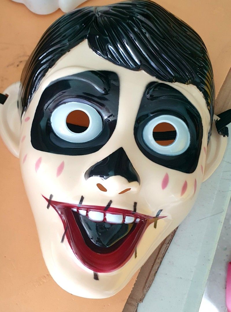 COSTUME Kids Mask (Category: Occasions & Party Supplies) located in Cainta. Submitted by origeetostore (Listing ID 1467630630, Image 1). Description: Kids Mask for Sale Coco - 250 Horror Mask - 250 Iron Man - 350 Note: Ironman mask with signs of usage (scratches and faded paint. please check the photo uploaded. location: Greenland Cainta Rizal Buyer will handle booking, delivery fee and shipping fee.