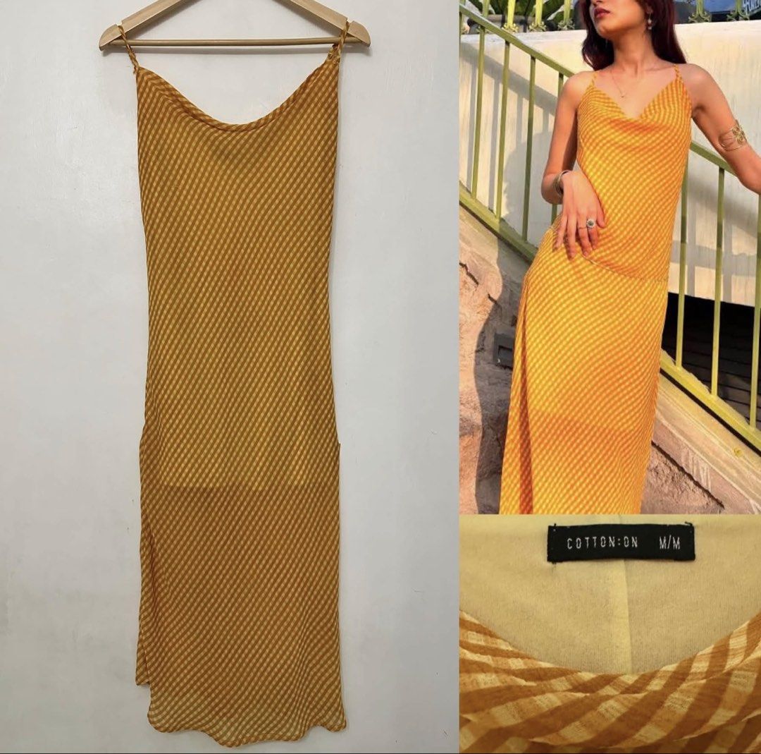 Cotton On gingham orange Midi Dress (Category: Dresses) located in Iloilo. Submitted by vpscloset (Listing ID 1467605691, Image 1). Description: .