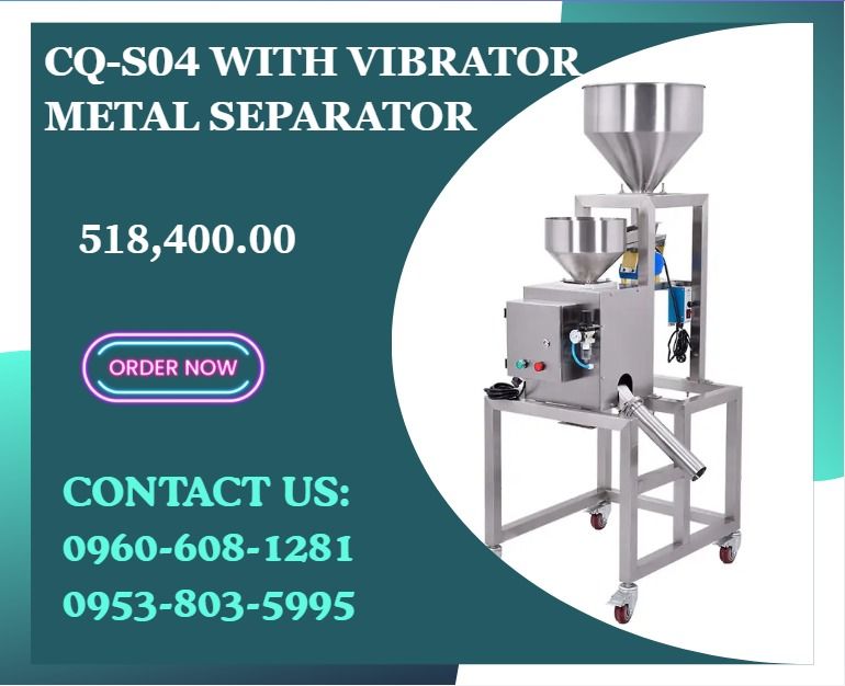 CQ-S04 With vibrator Metal separator (Category: Everything Else Others) located in Caloocan City. Submitted by nataliemor30968 (Listing ID 1467654597, Image 1). Description: 518,400（30-70mm） 576,000（10-15mm） 1.Diameter of feeding tube: 30mm, 50mm, 70mm, 100mm, 120mm, 150mm. 2.Separable all metals in plastics, powders, nuts, food, etc. 3.Install a vibrator to separate more thoroughly. .