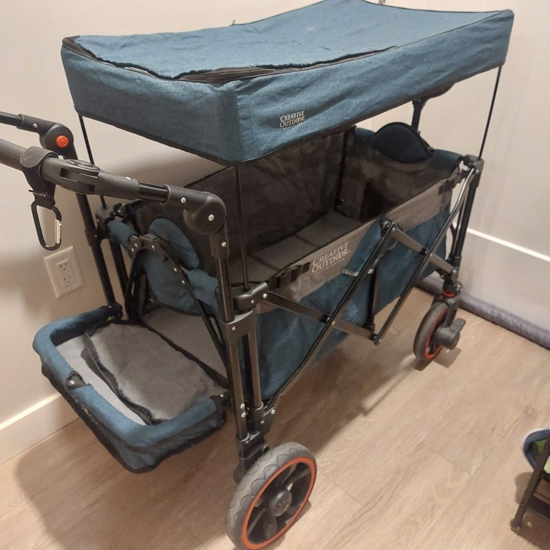 Creative Wagons Platinum Series - Color Teal (Category: Strollers) located in Cavite. Submitted by msgs_2827 (Listing ID 1467700198, Image 1). Description: Creative Wagon Platinum Series - color Teal Condition: lightly used and in very good condition. RFS: My son has outgrown this stroller. We dont use it anymore Some features: • suspension springs for comfortable, plush ride • locking foot-activated brakes on all four wheels • two 5-point child 