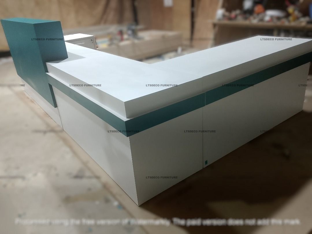 CUSTOMIZED RECEPTION TABLE OFFICE FURNITURE OFFICE PARTITION (Category: Office Furniture & Fixtures) located in Caloocan City. Submitted by maeabayon043646 (Listing ID 1467692096, Image 3). Description: " PRICE MAY VARY DEPENDING ON SIZE, MATERIAL, AND CUSTOMIZATION. " --PRICE IS POSTING PURPOSES ONLY!! ✅ INQUIRE NOW! Hi! Are you looking for MODULAR WORKSTATION OFFICE PARTITION, ACCORDION WALL AND DOOR PARTITION, TOILET/URINAL PARTITION and OFFIC