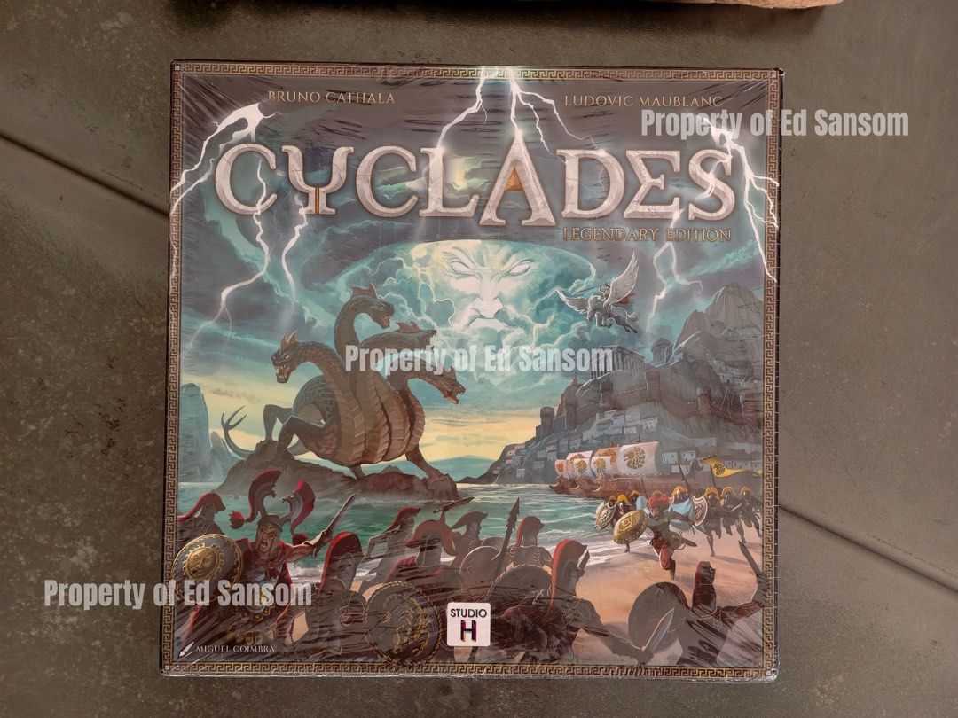 Cyclades Legendary Edition (Retail Version) (Category: Board Games & Puzzles) located in Taguig. Submitted by edmarsombillo (Listing ID 1467721704, Image 1). Description: FOR SALE: Cyclades Legendary Edition (Retail Version) Price: ₱4,150 • Brand new and sealed in shrink wrap • Game Box has transit damage (see photos) because the seller shipped it without an outer box or adequate protection • Originally intended as a gift, but the recipient reque