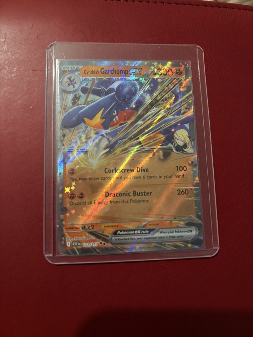 Cynthia’s Garchomp ex 111/217 (Category: Raw Singles) located in Taguig. Submitted by bunnypocas (Listing ID 1467835361, Image 1). Description: - NM-M.