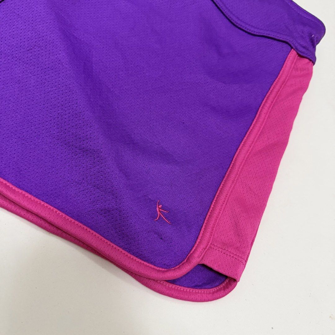 DANSKIN Sport Shorts [XL] (Category: Activewear) located in Malabon City. Submitted by k_intimates (Listing ID 1467807436, Image 3). Description: Details: • Size XL (35-38”) • Like New • Danskin purple sport shorts with pink trim and a drawstring waistband.