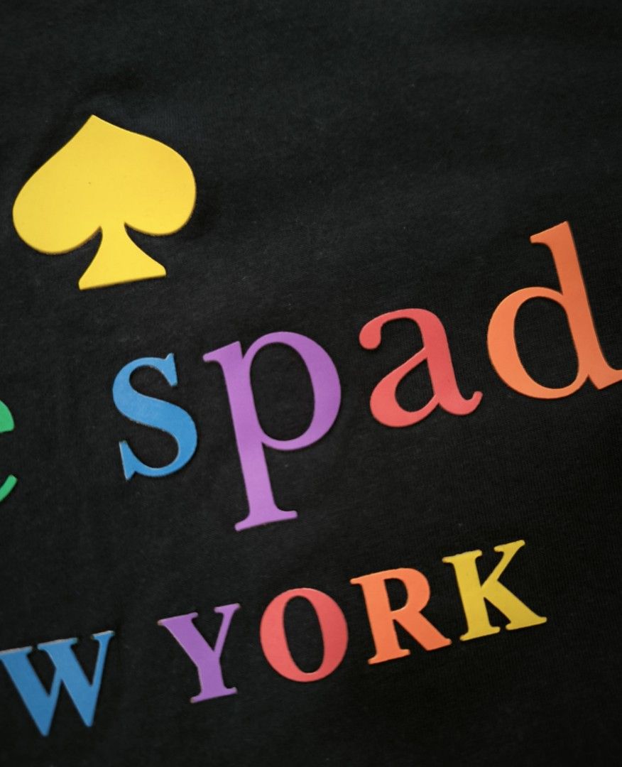 Dark blue shirt (Kate Spade 🌈) (Category: Tshirts & Polo Shirts ) located in Manila. Submitted by wearforce (Listing ID 1467770577, Image 3). Description: Dark blue shirt (Kate Spade 🌈) fit: L-XL good condition color rate 10/10 649 + sf.
