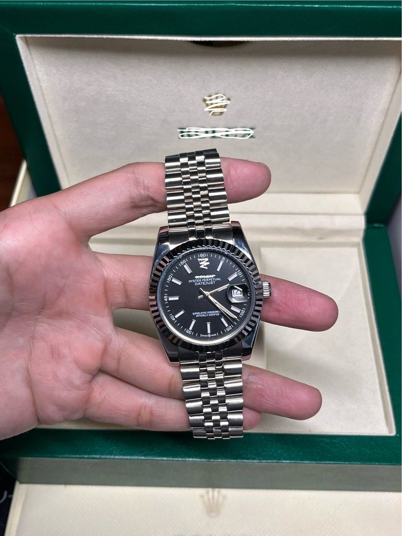 Datejust 36 Black Stick Dial (Category: Men's Watches) located in Manila. Submitted by stanlicu (Listing ID 1467754981, Image 1). Description: Ref. 116234 (Rare) BPF SupC - Datejust 36mm Black Stick Dial - Automatic Movement (Manual Winding and Hacking) - Miyota 8215 Movement (used in Citizen watches) - Super Jubilee Bracelet (Distinct feature from other models of the DJ 36) - Complete Links - 904L Stainless steel case and bracelet - Complete set