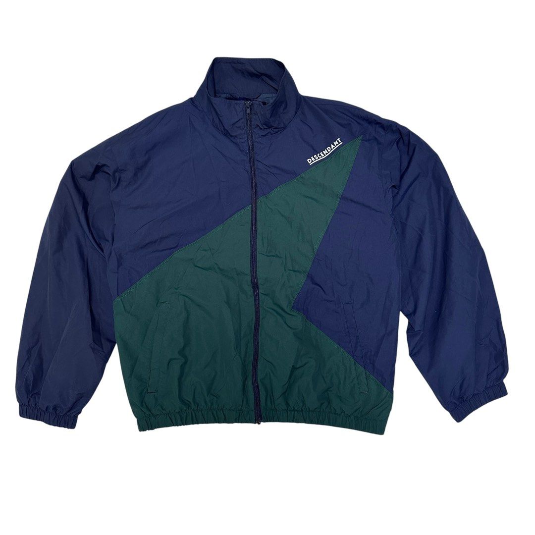 DESCENDANT | Vert Nylon Jacket (Navy) (Category: Coats, Jackets and Outerwear) located in Lapu Lapu. Submitted by nervecloset (Listing ID 1467769693, Image 1). Description: DESCENDANT | Vert Nylon Jacket (Navy) size 1 on tag W = 22 inches L = 24 inches Boxy Type Excellent condition RRP = 14k PhP Price = 4650 .