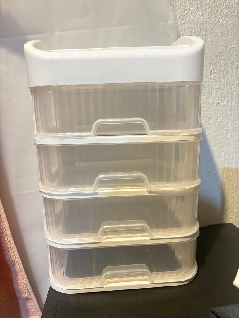 4 Layer Desktop Makeup Storage Organizer (Category: Accessory Holder, Box & Organizers) located in Bacolod City. Submitted by fffurour (Listing ID 1467632098, Image 1). Description: ꨄ︎ minimal signs of use ꨄ︎ rfs: decluttering .