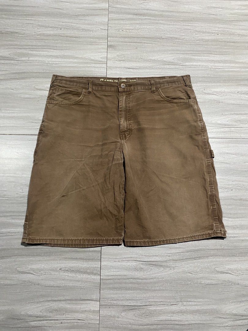 Dickies choco brown carpenter shorts (Category: Shorts) located in Bacolod City. Submitted by bnta_bounce (Listing ID 1467723122, Image 2). Description: Flaws: see last 3 photos Length 23 Waist 36 Leg open 12.