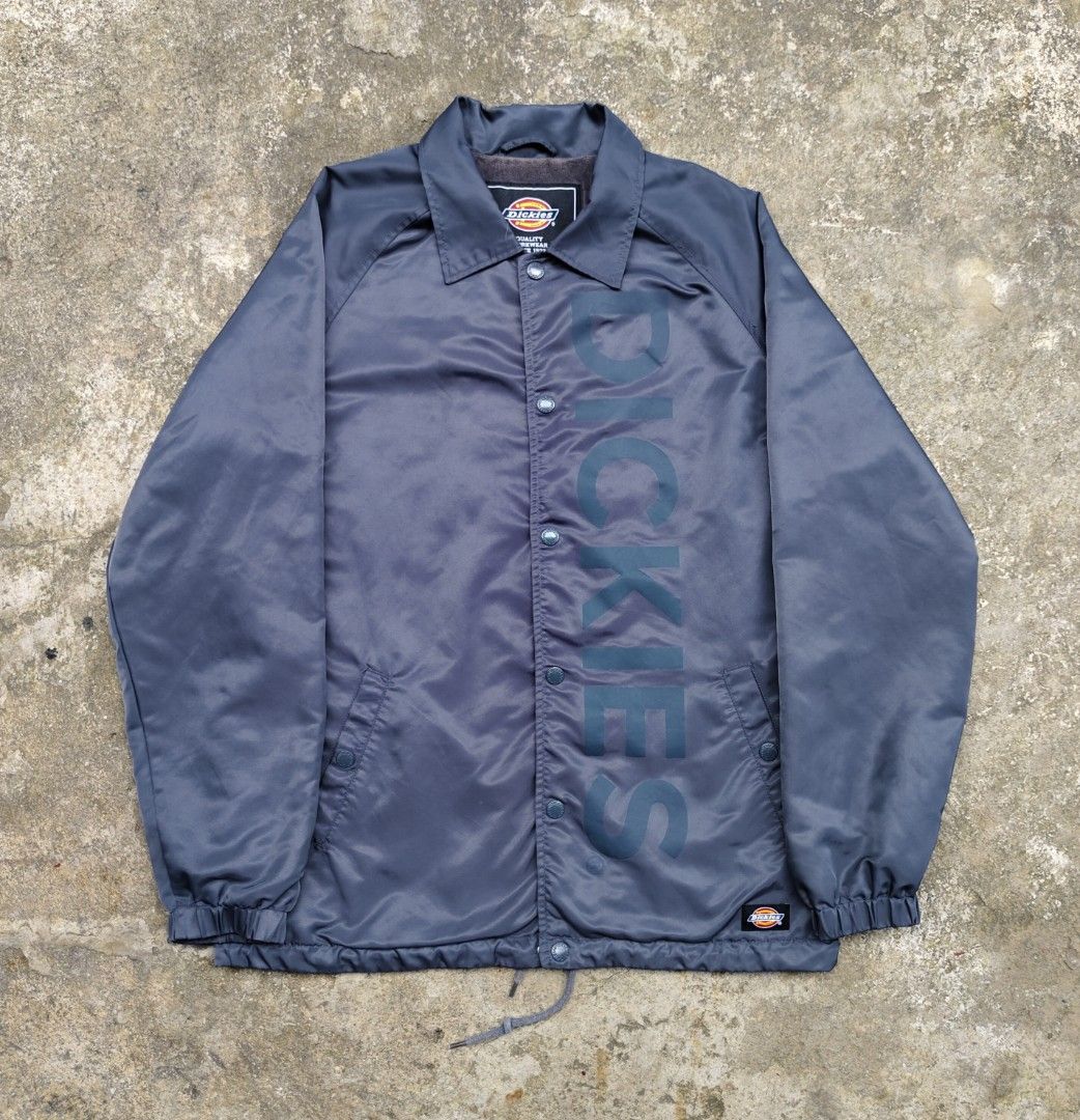 DICKIES nylon coach jacket (Category: Coats, Jackets and Outerwear) located in Baguio. Submitted by archival_thrifted.ph. (Listing ID 1467677596, Image 2). Description: FOR SALE‼️ .DICKIES NYLON COACH JACKET .EXCELLENT CONDITION .SIZE MEDIUM ON TAG .PHP 1400 PLUS SF .❌❌ COP/COD .MOP GCASH .COURIER J&T .BAGUIO AREA .DM FOR SURE BUYER TY.