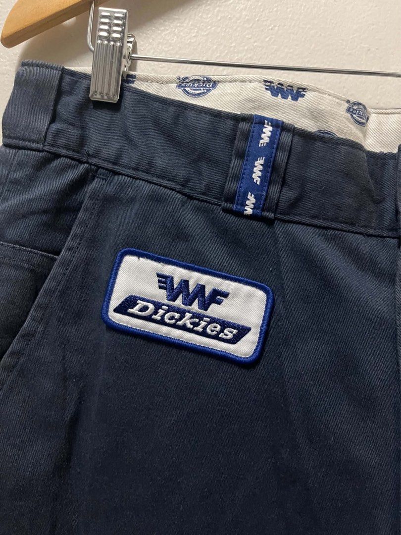 Dickies x WAF Motorcycle Collab Work Navy Blue Shorts (Category: Shorts) located in Mandaluyong City. Submitted by thruftss (Listing ID 1467807944, Image 2). Description: Dickies x WAF Motorcycle Collab Work Navy Blue Shorts DIMES: 34 x 24.5 ISSUE: Small Print Stains PRICE: 900 PESOS + SHIPPING FEE.