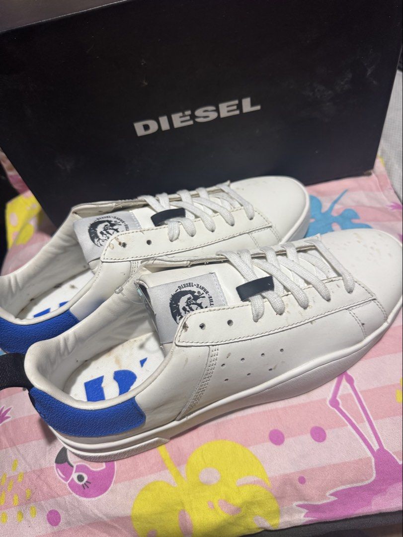 DIESEL SNEAKERS (Category: Sneakers) located in Manila. Submitted by prettystuff1008 (Listing ID 1467782247, Image 1). Description: New with box and tag Issue:need bit cleaning Bought in rustan 9850 Size 12.