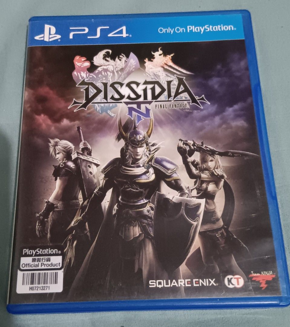 Dissidia Final Fantasy NT PS4 Game (Category: PlayStation) located in Makati City. Submitted by sir.jayar (Listing ID 1467625173, Image 1). Description: Dissidia Final Fantasy NT Second Hand Meet up location: San Lorenzo Place Mall Mondays and Tuesdays only 10am-5pm Payment methods: Cash or GCash.