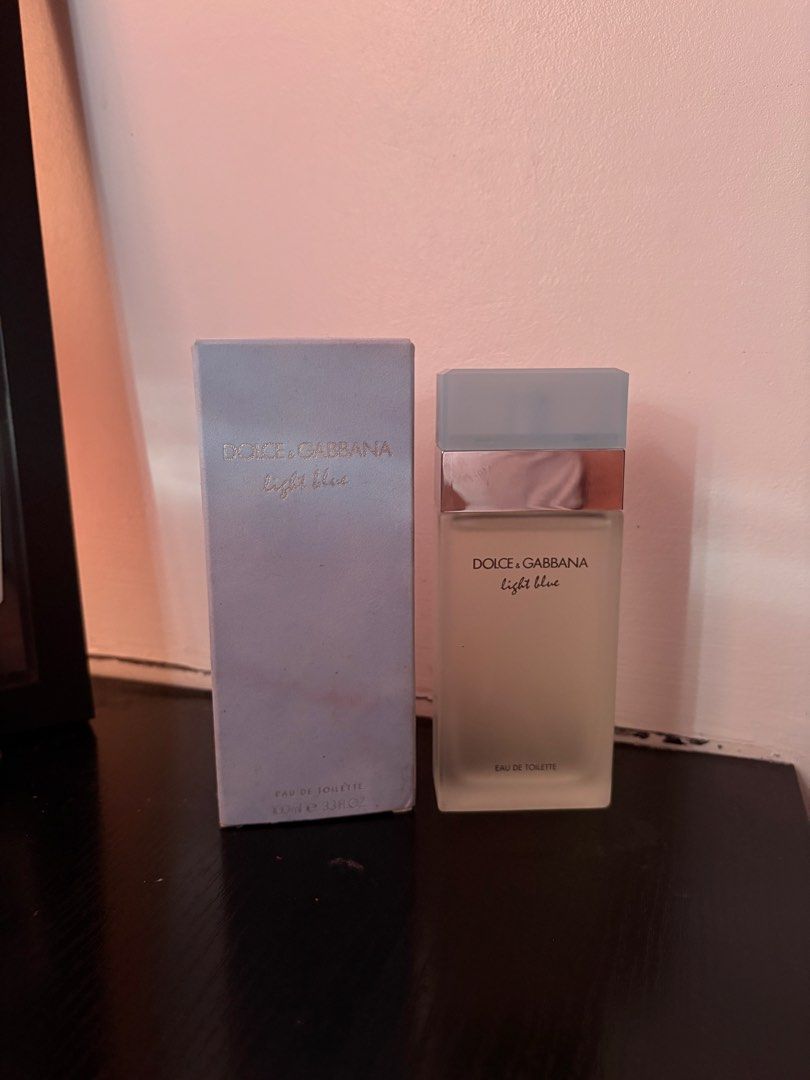 Dolce & Gabbana Light Blue EDT 100 ml (Category: Fragrance & Deodorants) located in Manila. Submitted by ellieaux (Listing ID 1467775769, Image 1). Description: Used twice for testing but the smell isn’t the usual type of smell I use. Bought in Japab.