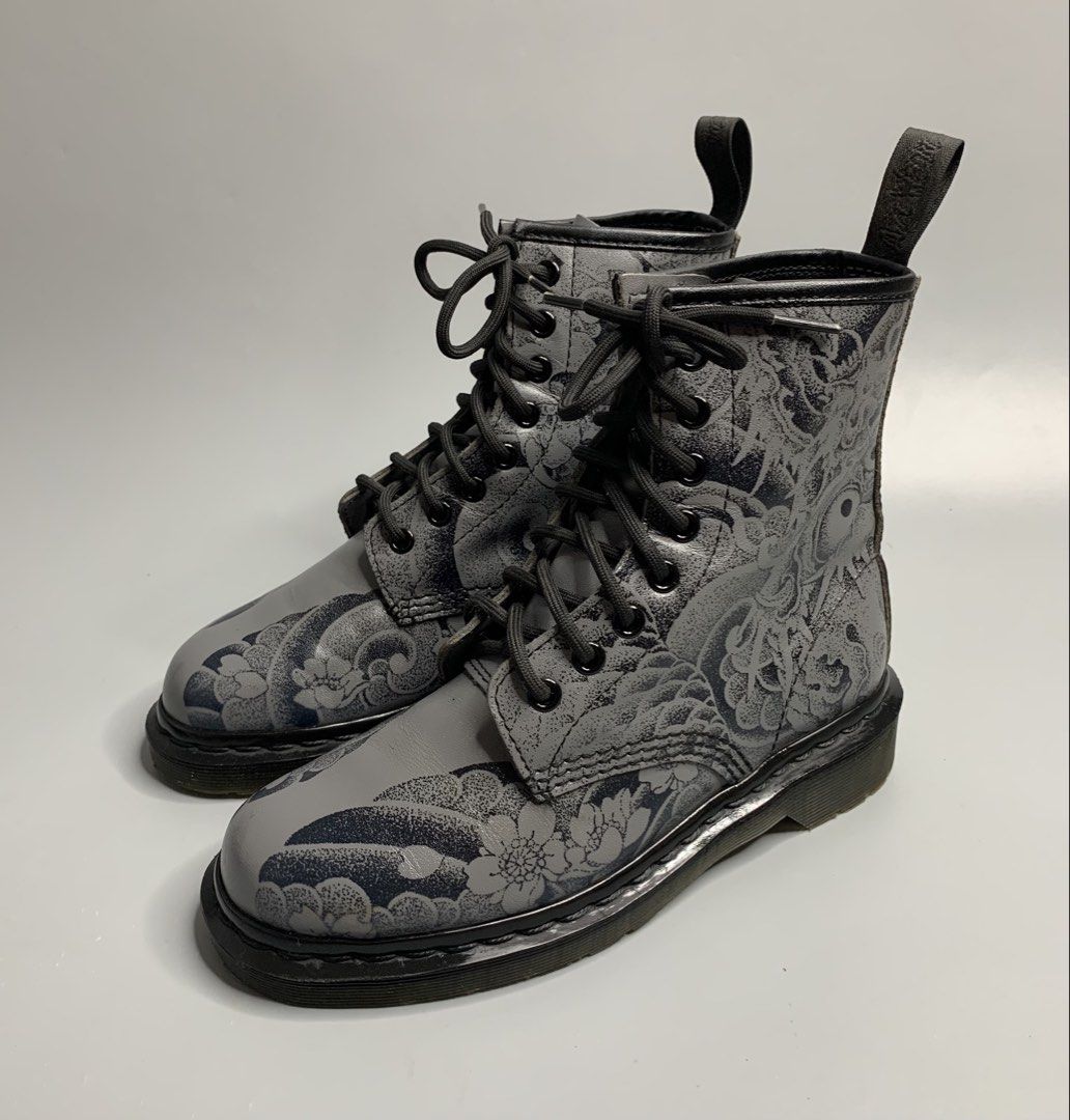 Dr. Martens Tattoo OT Rare Edition (Category: Boots) located in Binan City. Submitted by hybrid_archival_theory (Listing ID 1467780272, Image 2). Description: Dr. Martens 1460 Tattoo OT Edition Rare And Limited Piece Unisex Size- UK 4/ US 5 Mens US 6 womens/Eu 37 In Excellent Condition •No Inclusions •Pair Only Please Check Detailed Photos Posted For Your Reference 📩📩📩 DM to Purchase Thankyou!!! •Dr. Martens 1460 Tattoo OT Edition in the Black