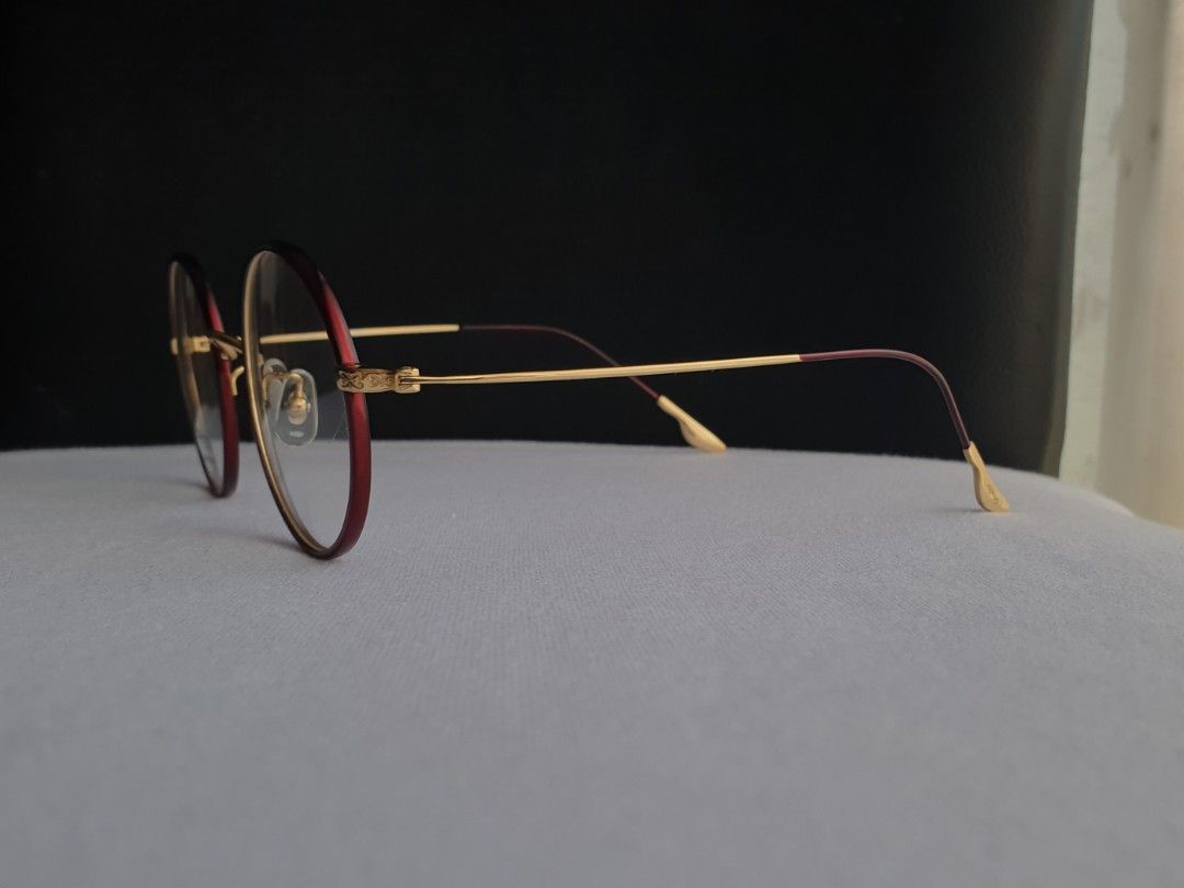 Ed Hardy Round Titanium Eyeglass Frame (Category: Sunglasses & Eyewear) located in Quezon City. Submitted by WasalakTwo (Listing ID 1467786799, Image 3). Description: New, old stock from Japan Durable and high quality Goodcondition Open for delivery nationwide Front Width 13.8cm Front Height 4.8cm.