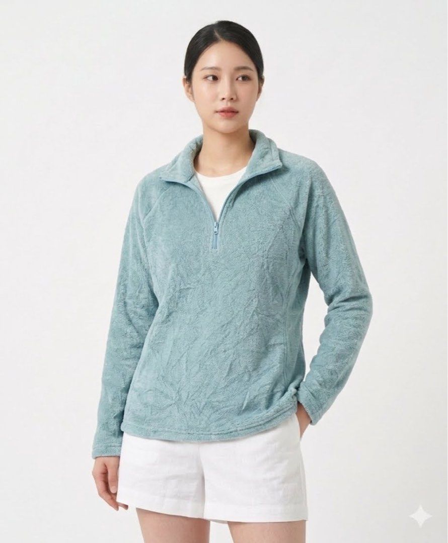 Eddie Bauer Women's Fleece Pullover - Size S (Category: Coats, Jackets and Outerwear) located in Santa Rosa. Submitted by thrifty_bev (Listing ID 1463225695, Image 1). Description: - Light blue Eddie Bauer fleece pullover - Quarter zip neckline with stand-up collar - Made of 100% polyester - Comfortable and warm, perfect for layering or casual wear - Ideal for outdoor activities.