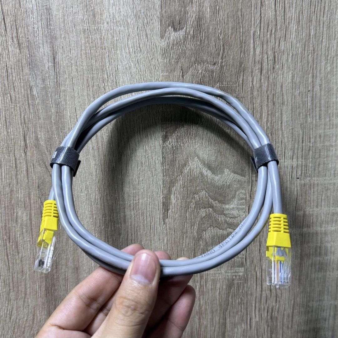 eJe Ethernet Data Cable UTP (~4 feet) ₱150 (Category: Cables & Adaptors) located in Taguig. Submitted by cee.declutters (Listing ID 1467751600, Image 1). Description: eJe Ethernet Data Cable UTP (~4 feet) ₱150 24AWG 4 Pairs AWM PVC 468B Roughly 4 feet long Tested working Pick-up at my location in Alaminos, Pangasinan or shipping anywhere via Lalamove/JNT (SF c/o buyer).
