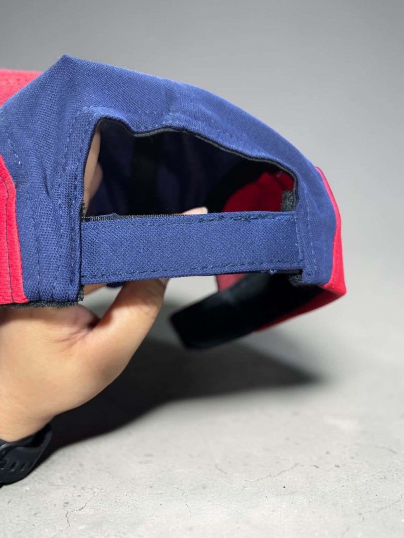 Elle Run With Style Cap Blue Red (Category: Caps & Hats) located in Iloilo. Submitted by rapha.houseofactivewear.23 (Listing ID 1467642312, Image 2). Description: - Brand/Style: Elle Run With Style Cap - Colorway: Blue, red, and cream - Front Design: 'Together for More' graphic - Breathability: Mesh side panels - Fit: Adjustable strap closure at the back - Comfort: Interior sweatband lining - Material: Lightweight athletic material - Best For: Ru