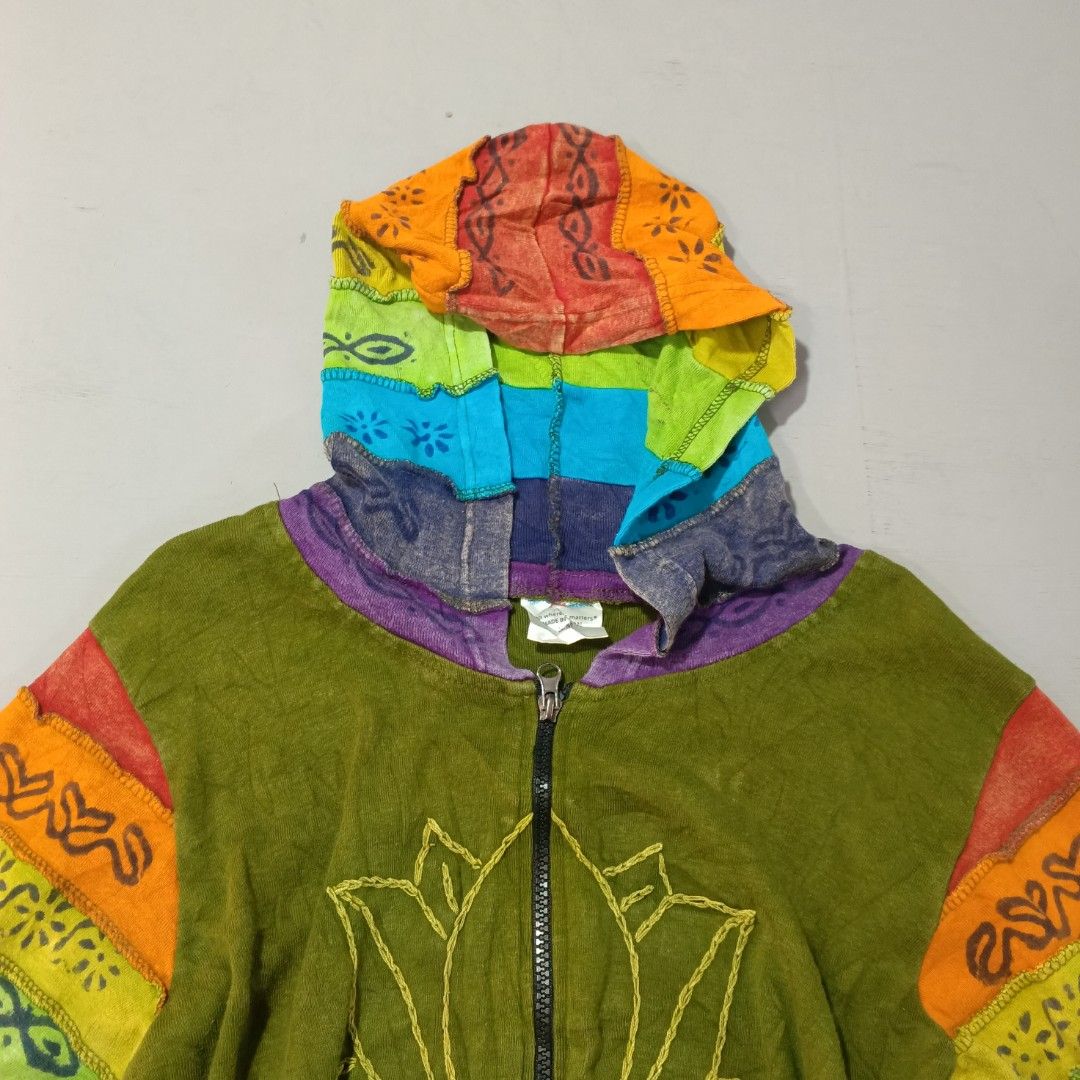 Embroidered Rainbow zip up (Category: Coats, Jackets and Outerwear) located in Pili. Submitted by jevin_ukay (Listing ID 1467641948, Image 3). Description: size: Small to Medium on tag Good condition NEED WASH.