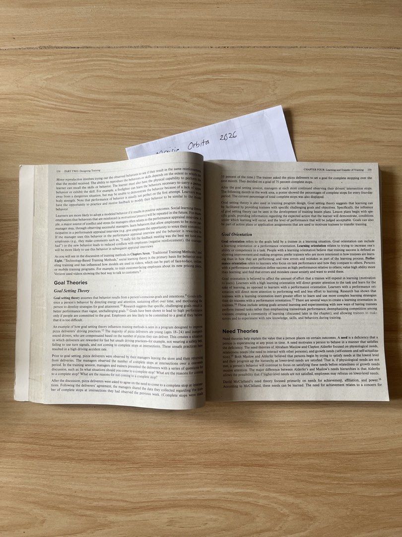 Employee Training and Development 9th Edition Noe McGrawHill (Category: Textbooks) located in Tanza. Submitted by morbita (Listing ID 1467620562, Image 2). Description: Employee Training and Development 9th Edition Noe McGrawHill - no plastic cover, has some folds - has pencil annotations on SOME pages 🧧: BPI, GCash, Maya, and Landbank 🚘 : J&T, Flash Express, LBC, and any SDD .