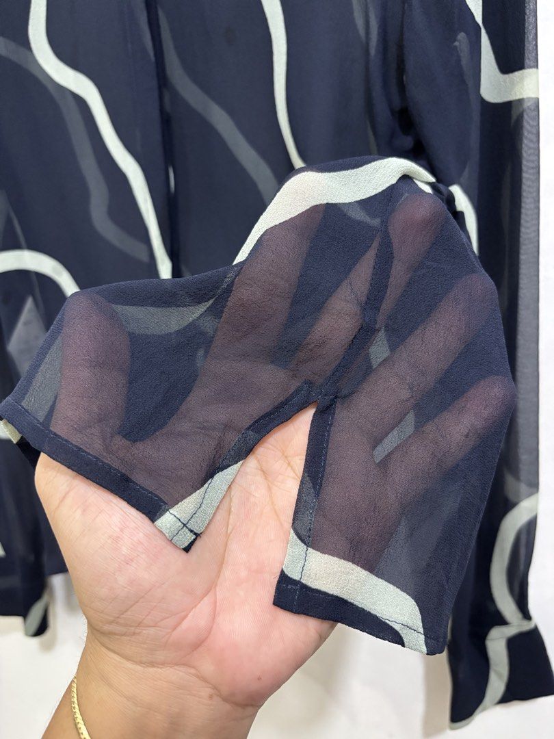 Emporio Armani Silk Tops (Category: Luxury Apparel) located in Taytay. Submitted by leanmark103093 (Listing ID 1467801877, Image 3). Description: Armani 0rig Wmns Silk Tops Size 44 on tag Med to XL Good as new No issue 2.5k Shipped.