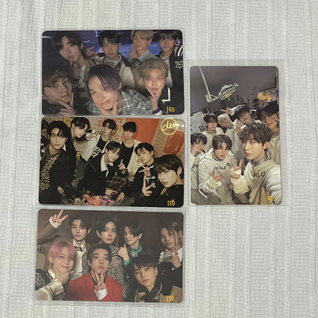 enhypen group photocards (Category: K-Wave Merchandise) located in Las Pinas. Submitted by cuppyhour (Listing ID 1467731664, Image 1). Description: prices on pic most pcs in great condition but x sensi 🚚 free sf if you reach a total of ₱200 rfs: stopped collecting.